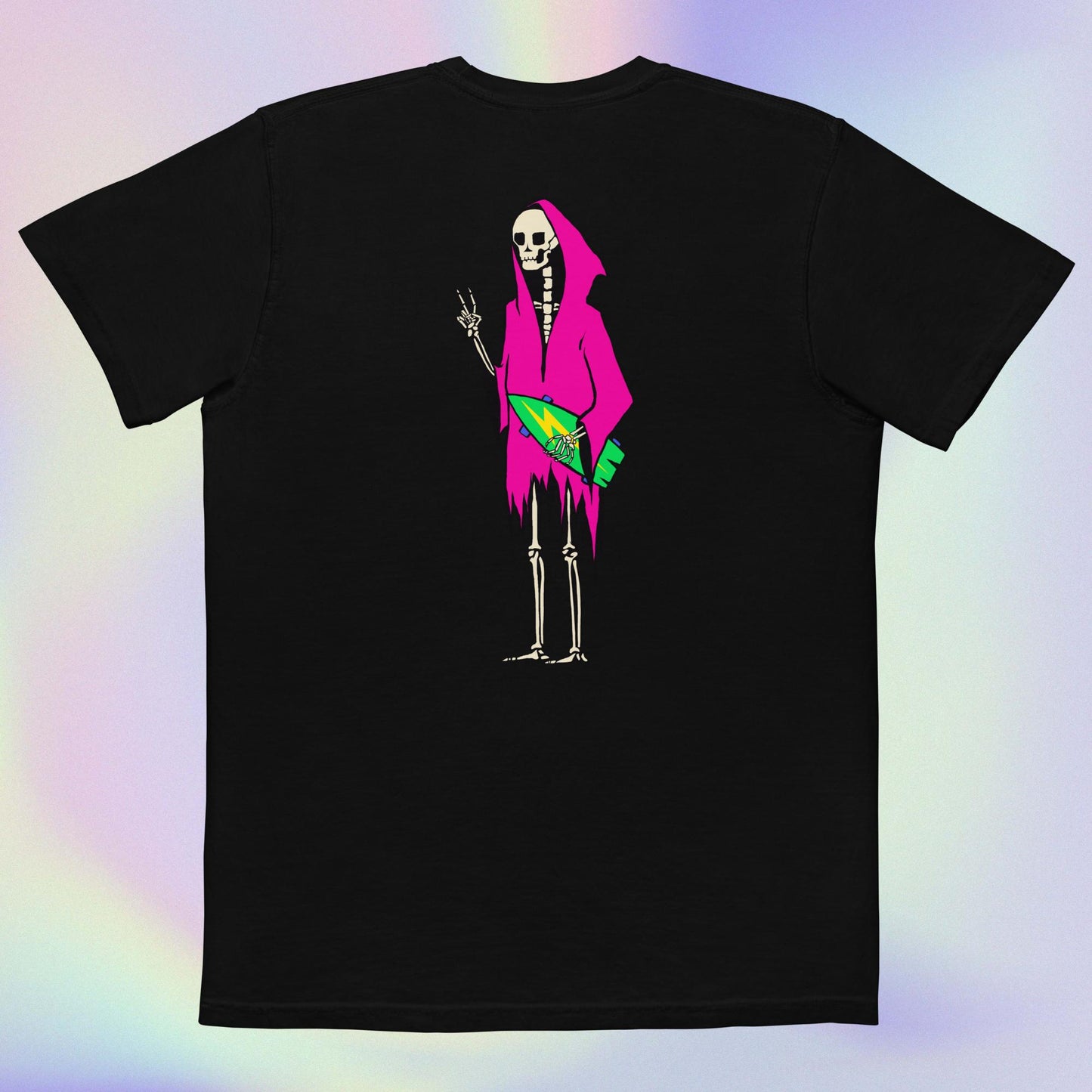 SKATIN' SKELLY SUITSWON - UNISEX POCKET TEE